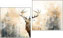 Diptychon - Zweiteiliges Leinwandbild