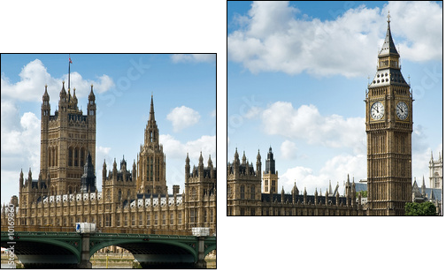 Westminster - Zweiteiliges Leinwandbild, Diptychon