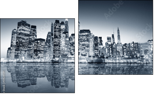 New York manhattan - Zweiteiliges Leinwandbild, Diptychon