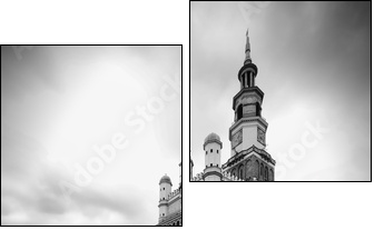 old town hall in Poznan - Zweiteiliges Leinwandbild, Diptychon