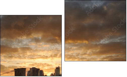 New York manhattan - Zweiteiliges Leinwandbild, Diptychon