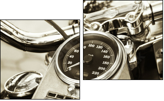 Motorcycle - Zweiteiliges Leinwandbild, Diptychon
