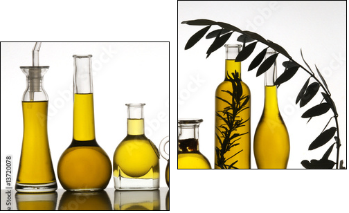 Olio di oliva - Zweiteiliges Leinwandbild, Diptychon
