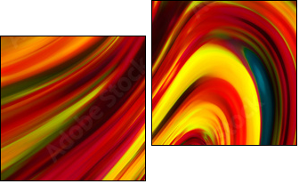 Abstraction - Zweiteiliges Leinwandbild, Diptychon
