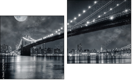 Brooklyn Bridge - Zweiteiliges Leinwandbild, Diptychon