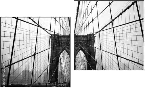 Brooklyn bridge - Zweiteiliges Leinwandbild, Diptychon