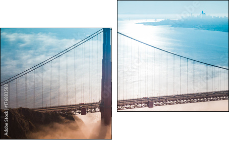 San Francisco Skyline - Zweiteiliges Leinwandbild, Diptychon