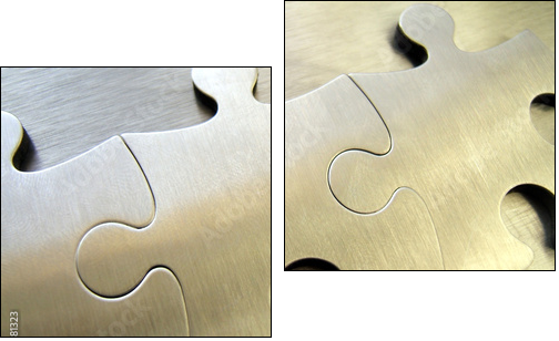 liens - Zweiteiliges Leinwandbild, Diptychon