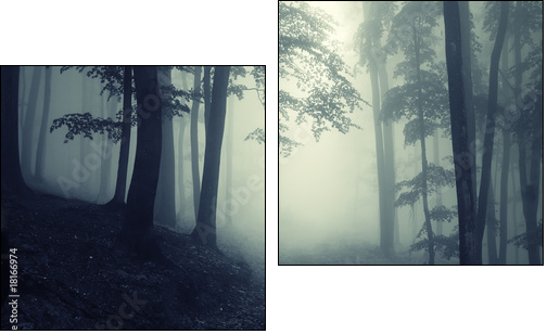 Forest - Zweiteiliges Leinwandbild, Diptychon