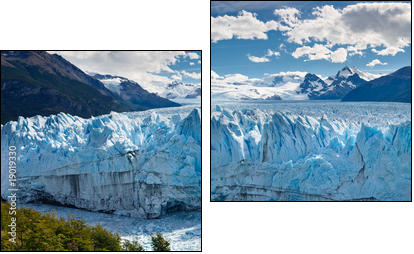 Perito Moreno Glacier, Patagonia, Argentina - Panoramic View - Zweiteiliges Leinwandbild, Diptychon