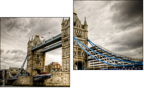 Tower Bridge - Zweiteiliges Leinwandbild, Diptychon