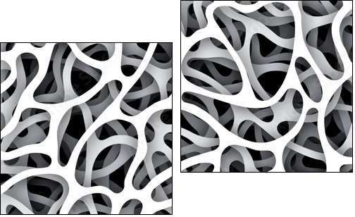 Hintergrund organisch - Zweiteiliges Leinwandbild, Diptychon