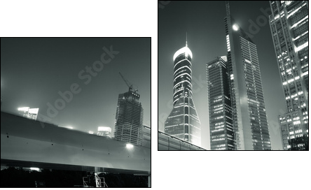 Megacity Highway - Zweiteiliges Leinwandbild, Diptychon