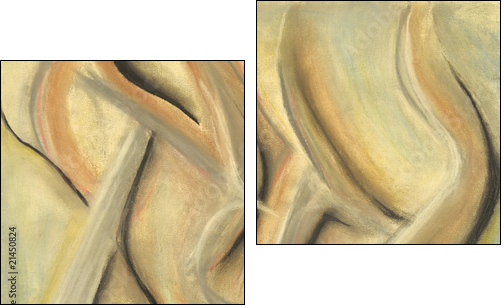 Dancing In Space - Zweiteiliges Leinwandbild, Diptychon