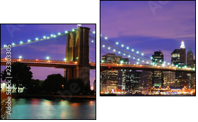 New York City - Zweiteiliges Leinwandbild, Diptychon