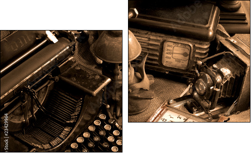 Vintage still-life - Zweiteiliges Leinwandbild, Diptychon