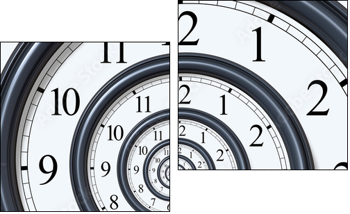 Time Spiral - Zweiteiliges Leinwandbild, Diptychon