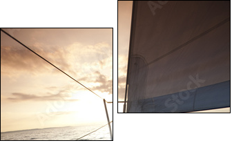 Yacht - Zweiteiliges Leinwandbild, Diptychon