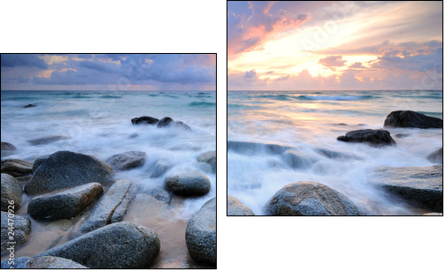 seascape - Zweiteiliges Leinwandbild, Diptychon