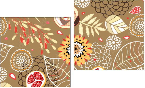 Autumn Texture - Zweiteiliges Leinwandbild, Diptychon
