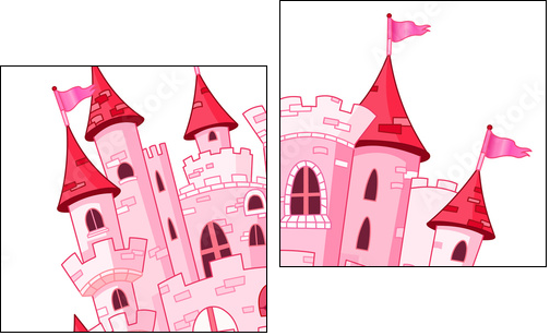 Magic castle - Zweiteiliges Leinwandbild, Diptychon