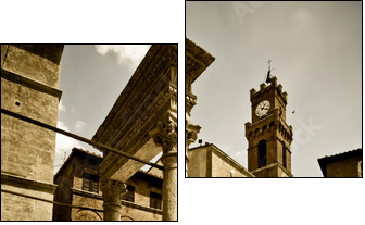 Tuscan historic architecture - Zweiteiliges Leinwandbild, Diptychon