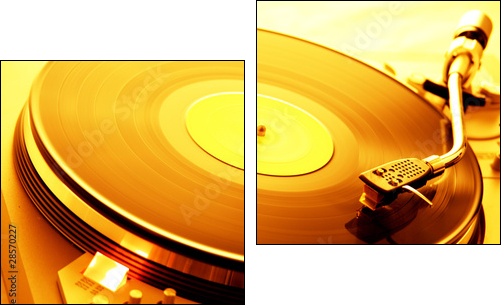 Ambient Turntable - Zweiteiliges Leinwandbild, Diptychon