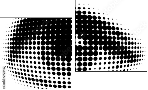 new vision of human eyes - Zweiteiliges Leinwandbild, Diptychon
