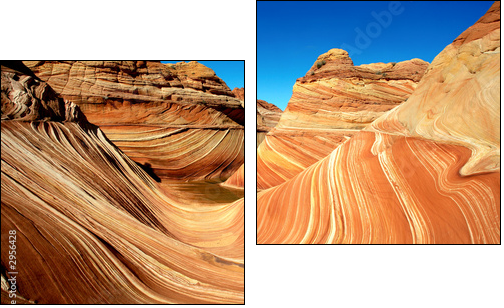 the wave - Zweiteiliges Leinwandbild, Diptychon