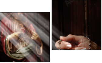Confession - Zweiteiliges Leinwandbild, Diptychon