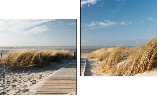 Nordsee Strand auf Langeoog - Zweiteiliges Leinwandbild, Diptychon