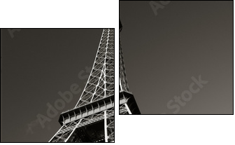 the eiffel tower - Zweiteiliges Leinwandbild, Diptychon