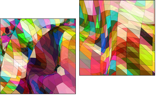 Abstract Background Vector - Zweiteiliges Leinwandbild, Diptychon