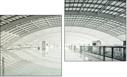modern hall - Zweiteiliges Leinwandbild, Diptychon