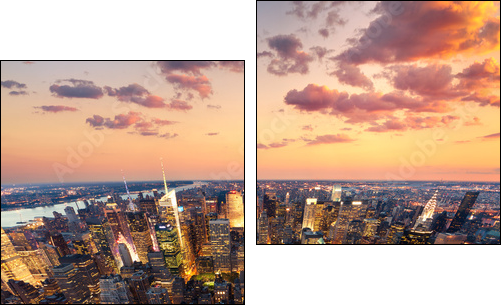New York - Zweiteiliges Leinwandbild, Diptychon