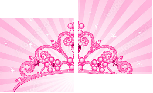 Princess Crown - Zweiteiliges Leinwandbild, Diptychon