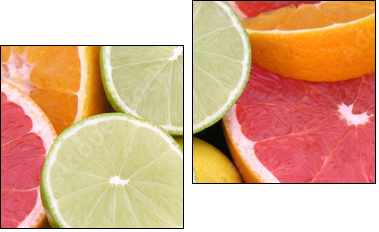 citrus fruits - Zweiteiliges Leinwandbild, Diptychon