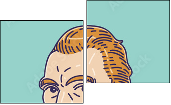 Vincent van Gogh (1853 – 1890) was a Dutch post-impressionist painter who is among the most famous and influential figures in the history of Western art. - Zweiteiliges Leinwandbild, Diptychon