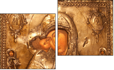 orthodox icon - Zweiteiliges Leinwandbild, Diptychon