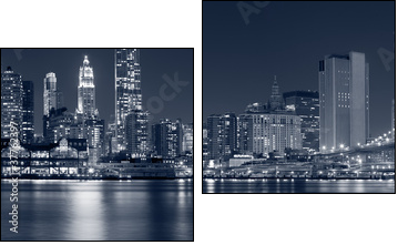 Manhattan, New York City. - Zweiteiliges Leinwandbild, Diptychon