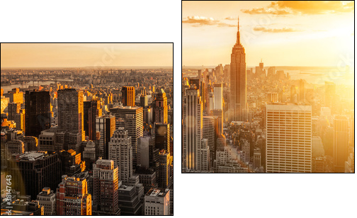 New York - Zweiteiliges Leinwandbild, Diptychon