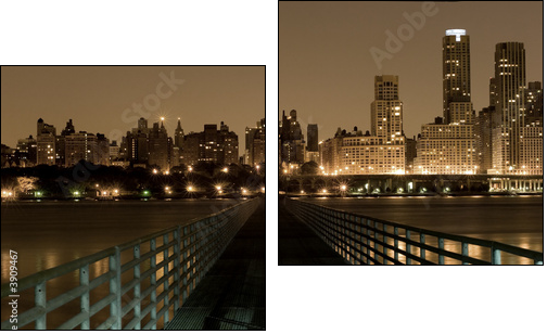 Bridge to Manhattan - Zweiteiliges Leinwandbild, Diptychon