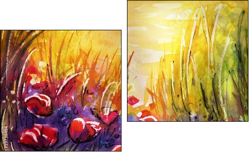 maki na ÅÄce - Zweiteiliges Leinwandbild, Diptychon