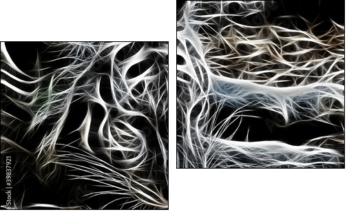 Tiger - Zweiteiliges Leinwandbild, Diptychon