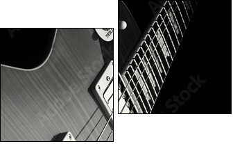 E Gitarre - Zweiteiliges Leinwandbild, Diptychon