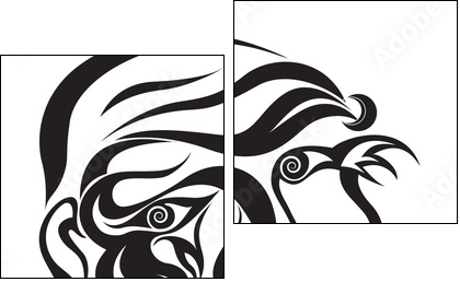 How you feel vector illustration - Zweiteiliges Leinwandbild, Diptychon