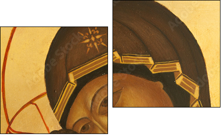 orthodox icon - Zweiteiliges Leinwandbild, Diptychon