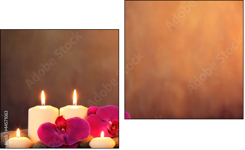 Zen concept - Zweiteiliges Leinwandbild, Diptychon