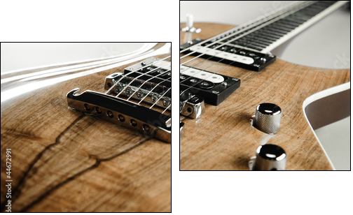 Electric guitar close-up - Zweiteiliges Leinwandbild, Diptychon