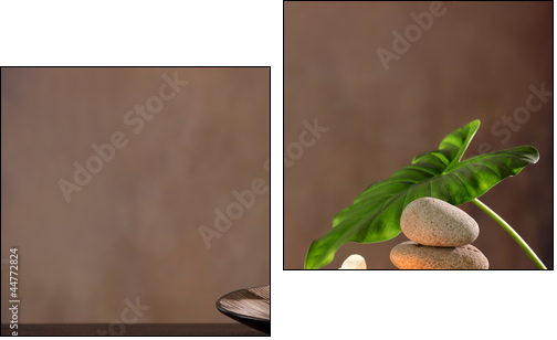 Spa still life - Zweiteiliges Leinwandbild, Diptychon